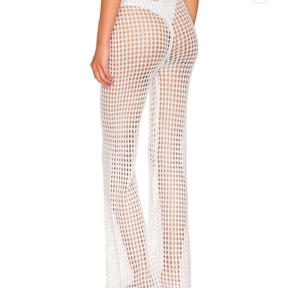 Superdown White Crochet Pants NWT - Picture 3 of 10